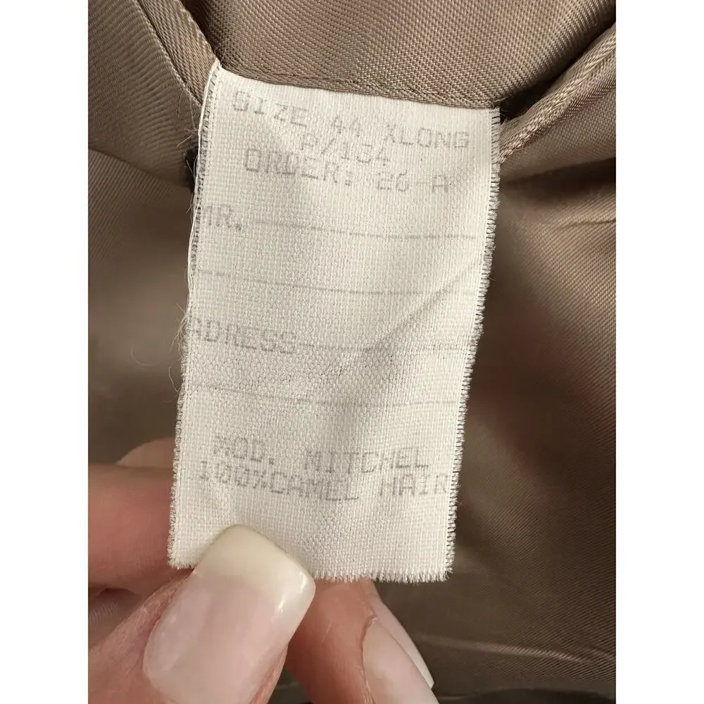 Joseph A Banks 100% Camel Hair Blazer Sports Coat Mens Size 42 X LONG Tan
